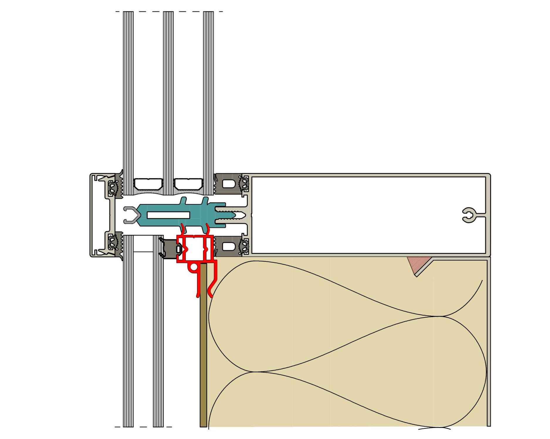 Parapet frame profile, parapet area, parapet, spandrel glazing, parapet infill